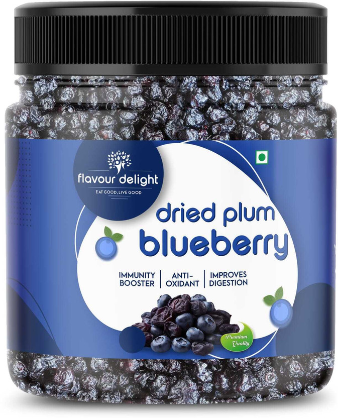 Flavour Delight Dried Blueberries Natural | Berry Snack | Rich in Antioxidants and Fiber Blueberry(1 x 250 g)