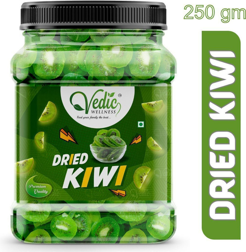 vedic Wellness INTERNATIONAL PREMIUM DRIED KIWI FRUITS DRY FRUIT NATURALLY SWEET & DEHYDRATED Kiwi(1 x 250 g)