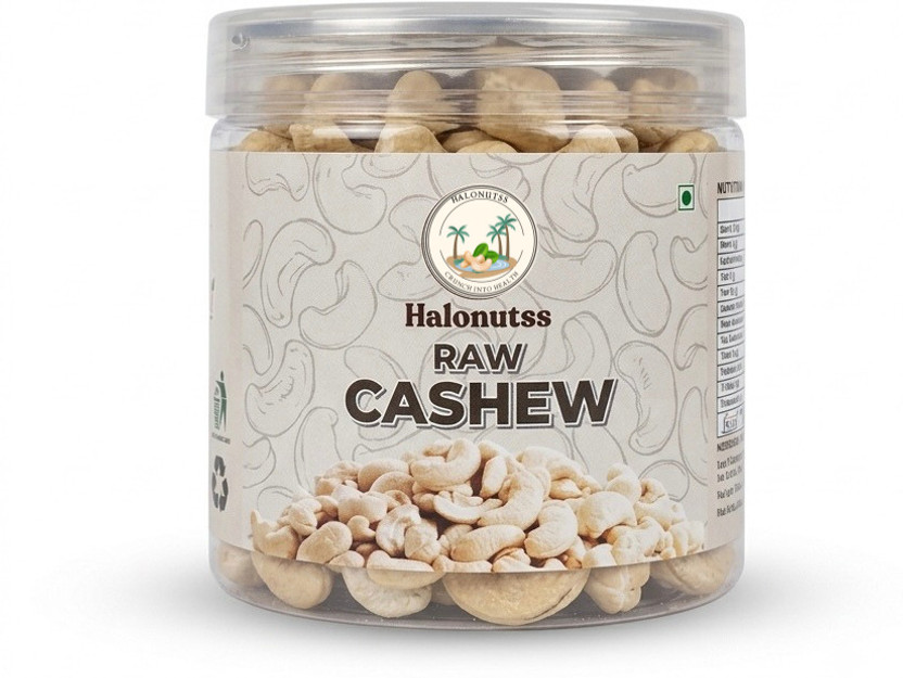 Halonutss Halonutss Organic Raw Cashew Gourmet Dry Fruits Container Jar Cashews(1 x 200 g) - Flipkart Deal