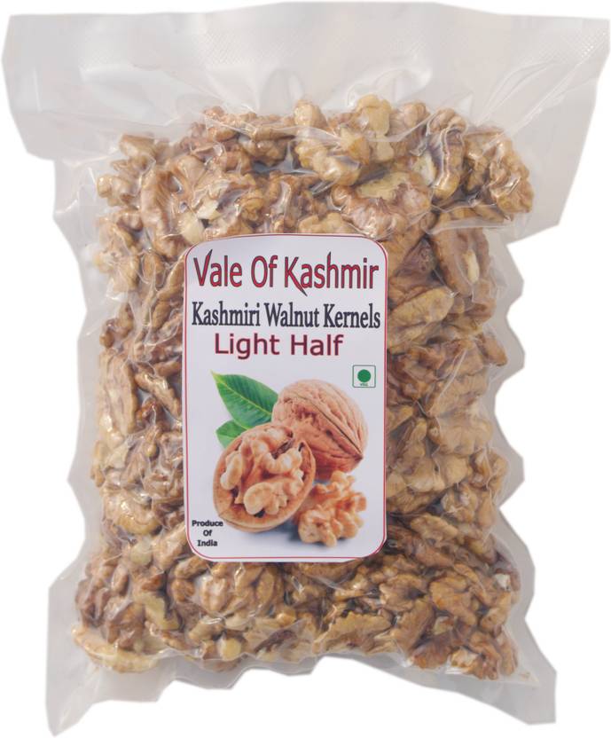vale of kashmir Walnut Kernels Light Half Vacuum Packed, Akhrot Giri