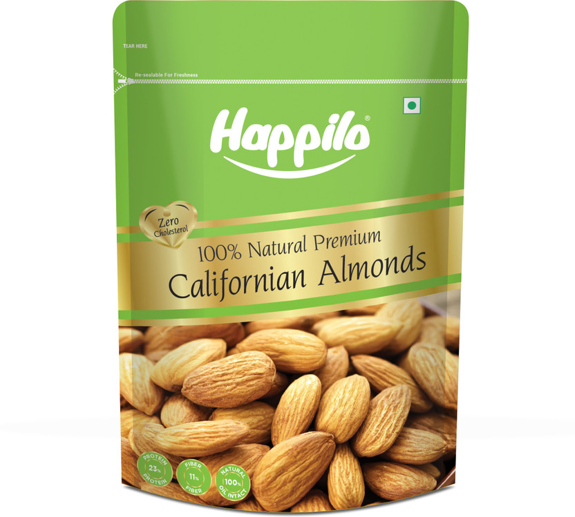 Happilo 100% Natural Premium Californian Value Pack Almonds(1 x 900 g)