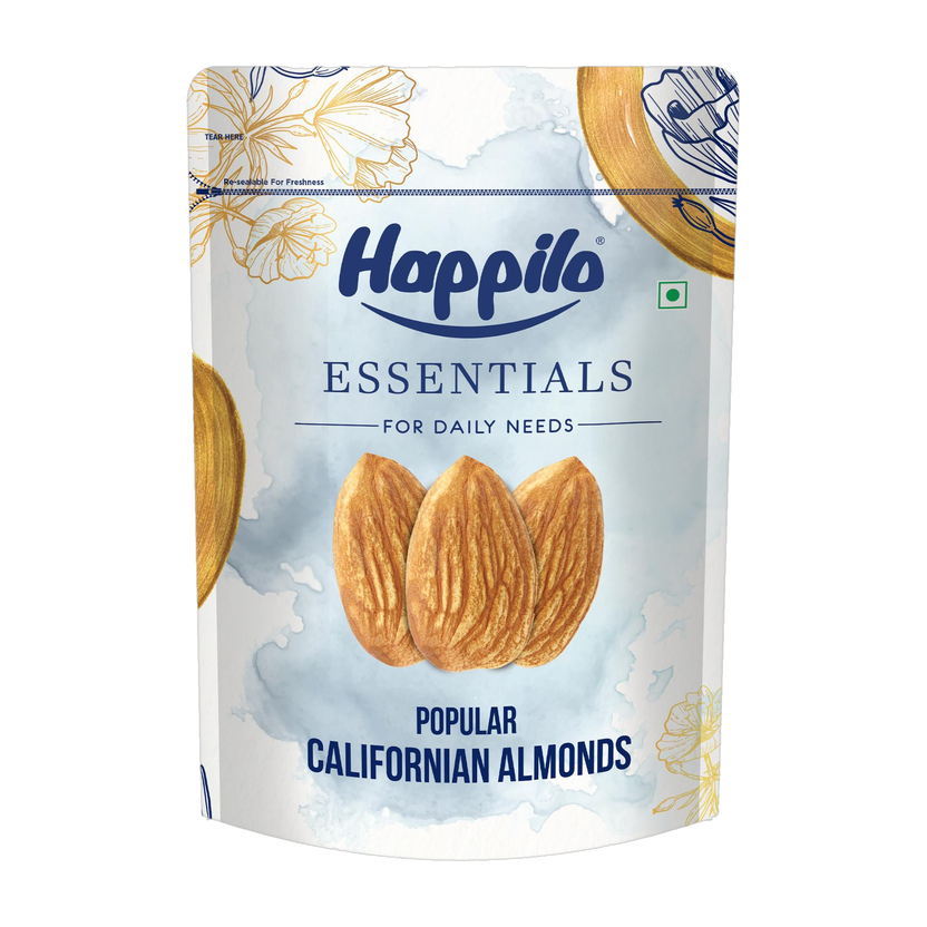 Happilo Essentials Californian Popular Almonds(1 x 1 kg)
