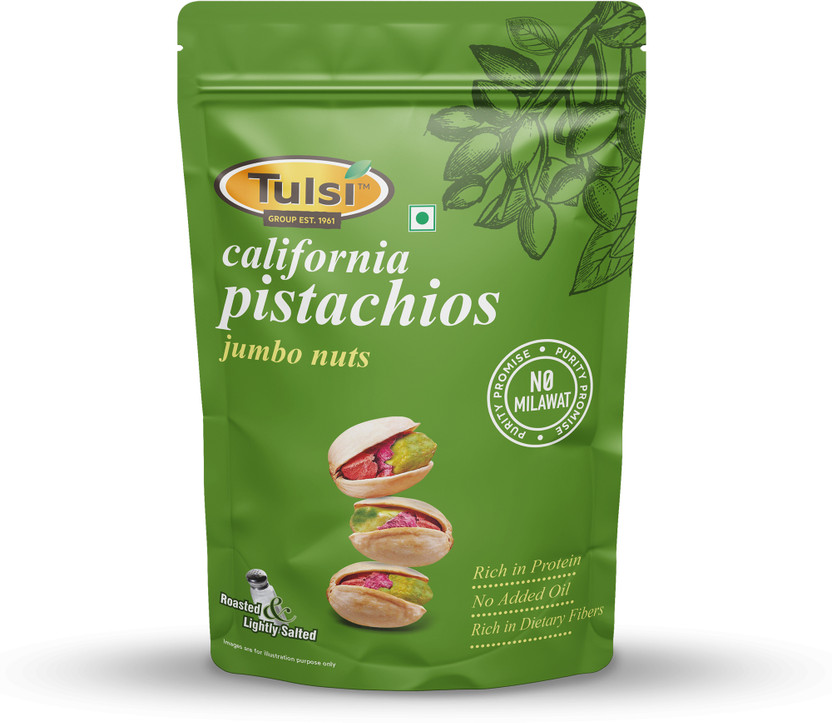 Tulsi California Roasted Jumbo Nuts Lightly Salted Pistachios(1 x 200 g)
