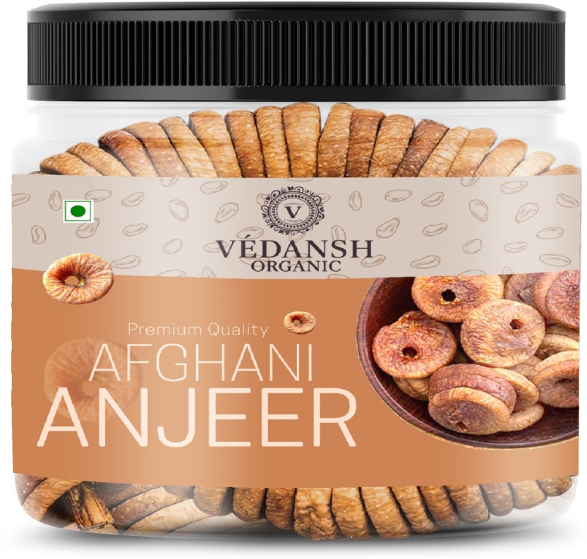 VEDANSH ORGANIC Premium Afghani Anjeer 250g | Dried Figs | Anjir | Healthy Figs(1 x 250 g)