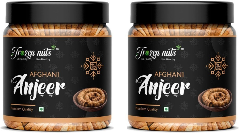 frozen Nuts Natural Premium Afghani Anjeer | Rich in Iron, Fibre & Vitamins Fig Figs(2 x 500 g)