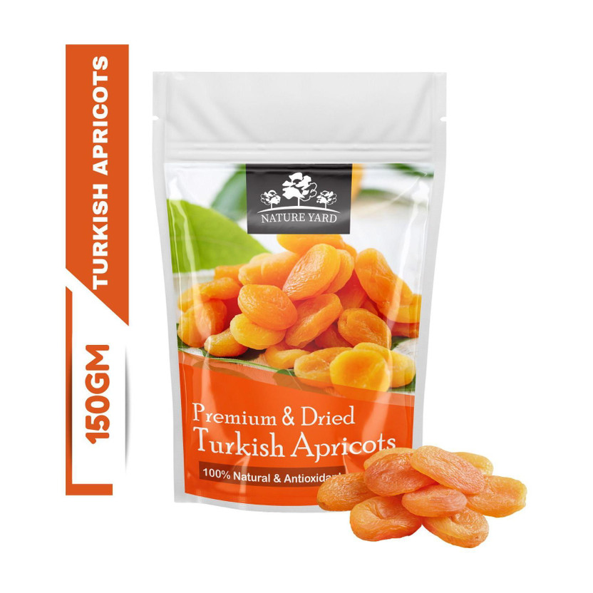 NATURE YARD Turkish Apricots dry fruits without seed, dried Apricot Apricots(1 x 150 g)