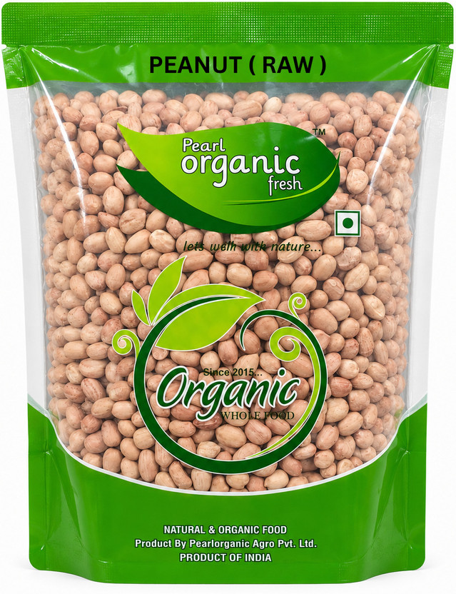 Pearl Organic Fresh Unpolished Peanut(1 kg)