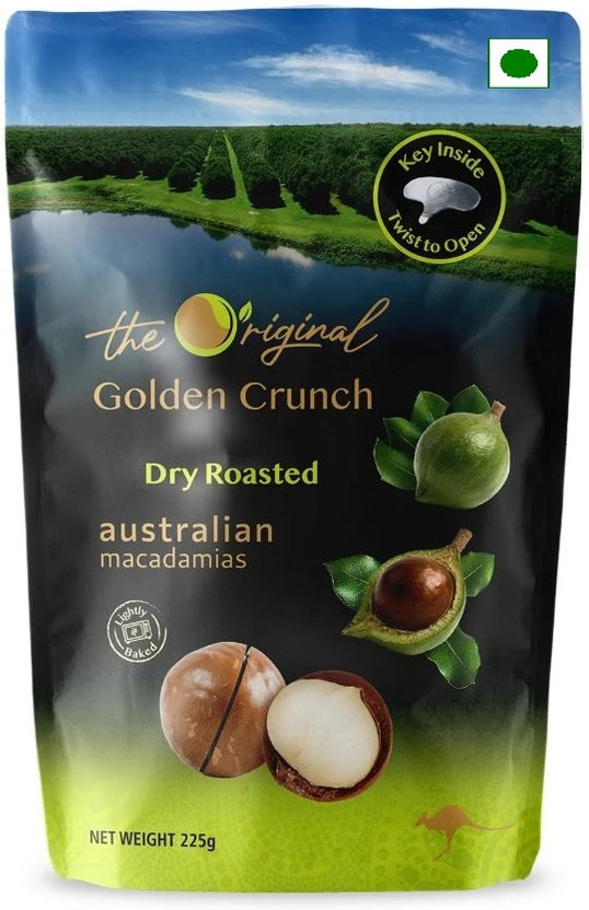 Freedom Fresh Happy Nut Dry Roasted Pack of 1 Macadamia Nuts(1 x 225 g)