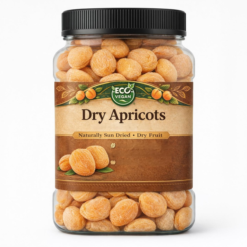 eco vegan PREMIUM APRICOTS 500 GM Apricots(1 x 500 g)