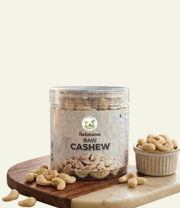Halonutss Halonutss Organic Raw Cashew Gourmet Dry Fruits Container Jar Cashews(1 x 200 g) - Flipkart Deal