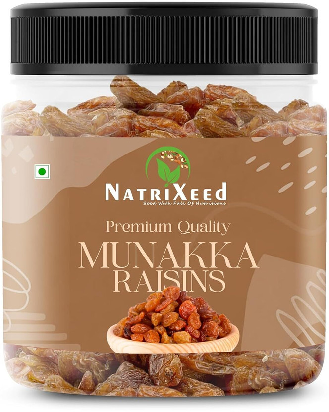 Natrixeed Munakka | Kishmish | Rich Authentic Flavour | Perfect Travel Snack | Raisins(1 x 100 g)