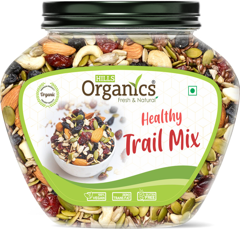 Hills Organics Healthy Trail Mix Nuts Dry Fruits Assorted Nuts(1 x 500 g)