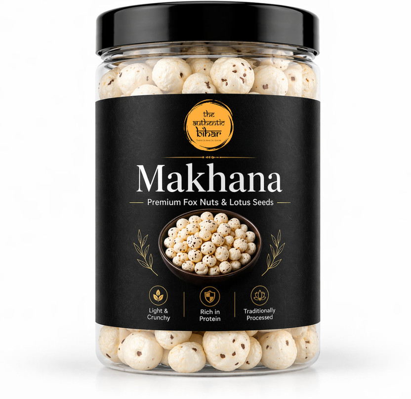 The The Authentic Bihar Premium Makhana (Fox Nuts)250 g Fox Nut(1 x 250 g) - Flipkart Deal