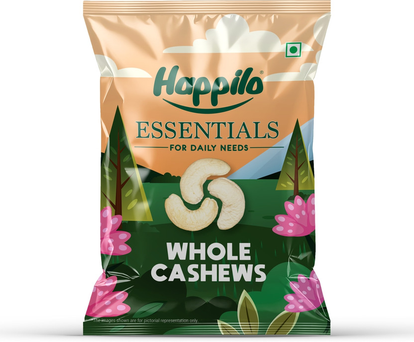 Happilo Essentials Popular Whole Cashews(1 x 1 kg)