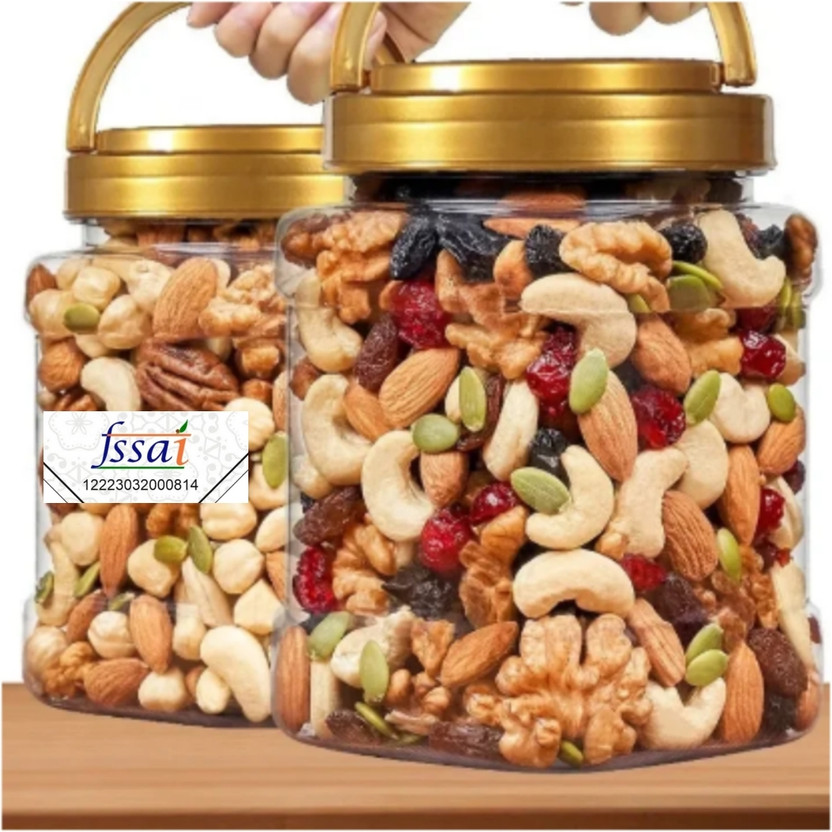 HAI PRABHU Mevamix 1000g|Panchmewa|Premium Dry Fruits Mix for Health & Energy Boost Almonds, Cashews, Apricots, Amla, Dry Dates, Kiwi, Raisins, Pistachios(1 x 1000 g)
