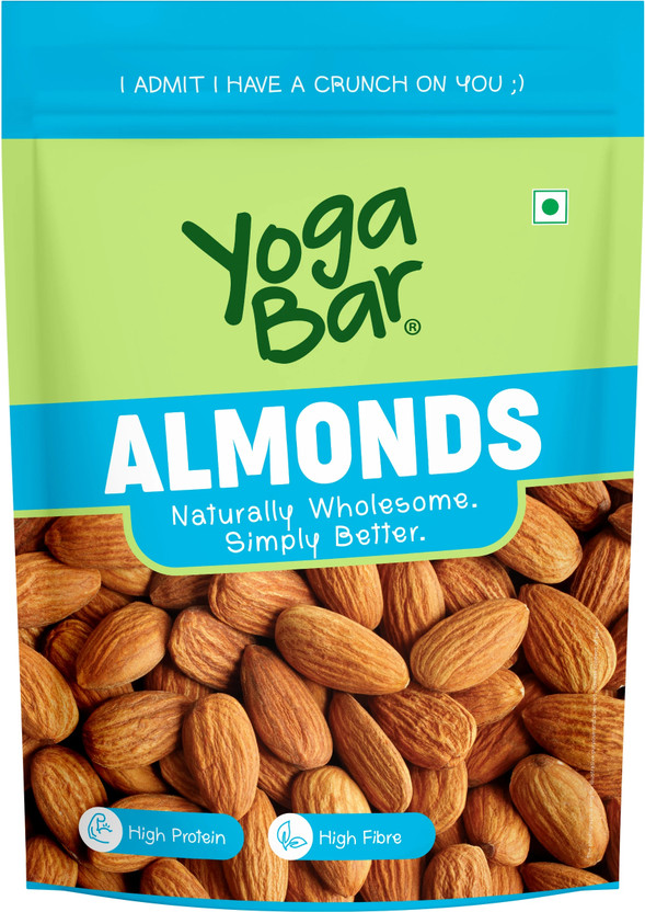 Yogabar Premium California Almonds | 100% Natural Crunchy Badam Giri Almonds(1 x 900 g)