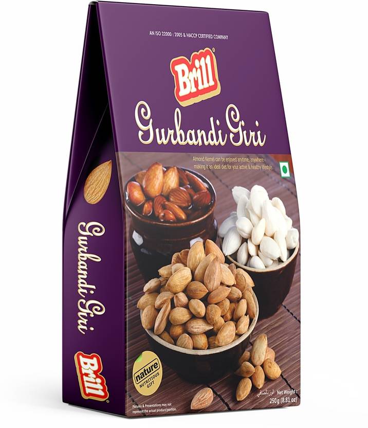 BRILL Plain Gurbandi Giri Almonds 250g Almonds Price in India Buy