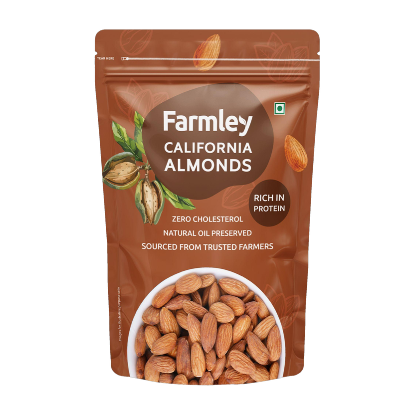 Farmley Popular California Almonds(1 x 500 g)