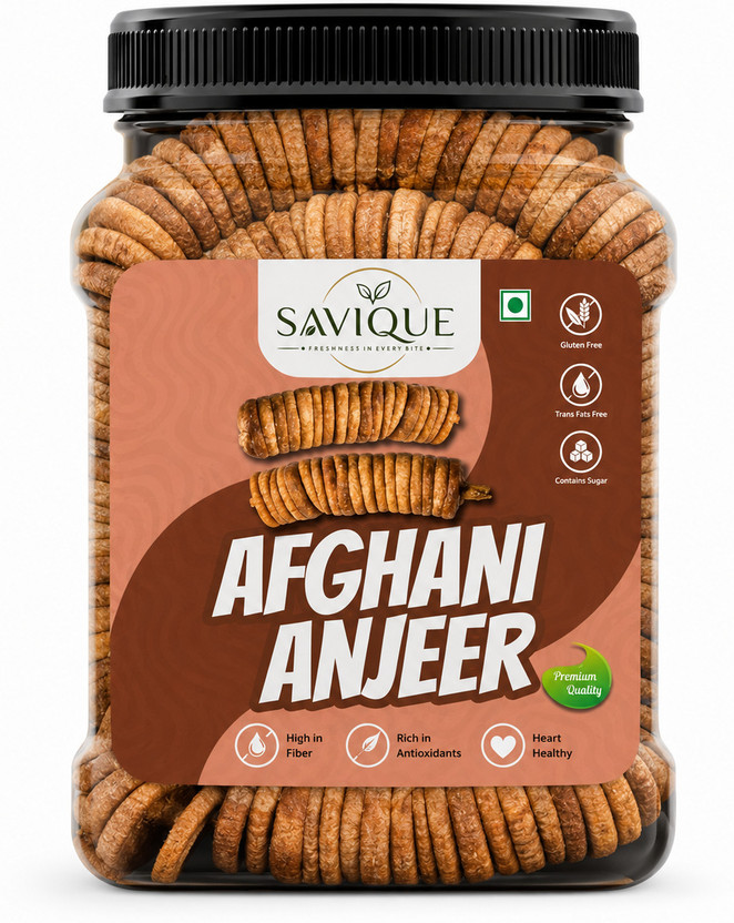 Savique Premium Dried Afghani Anjeer | Dryfruit Fresh Figs(1 x 250 g)