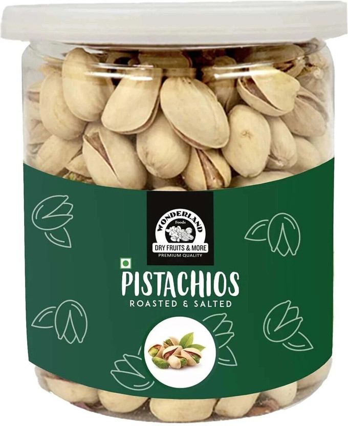 WONDERLAND Foods American California Roasted & Salted Pista | Gluten & GMO Free Pistachios(1 x 200 g)