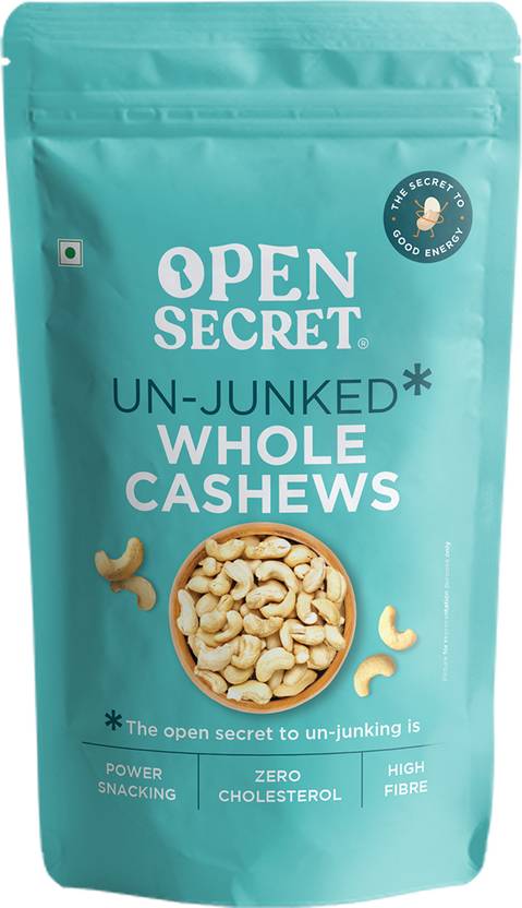 OPEN SECRET Premium Whole Kaju - High Protein Dry Fruit, Fasting Vrat Special Cashews 1 x 1 kg