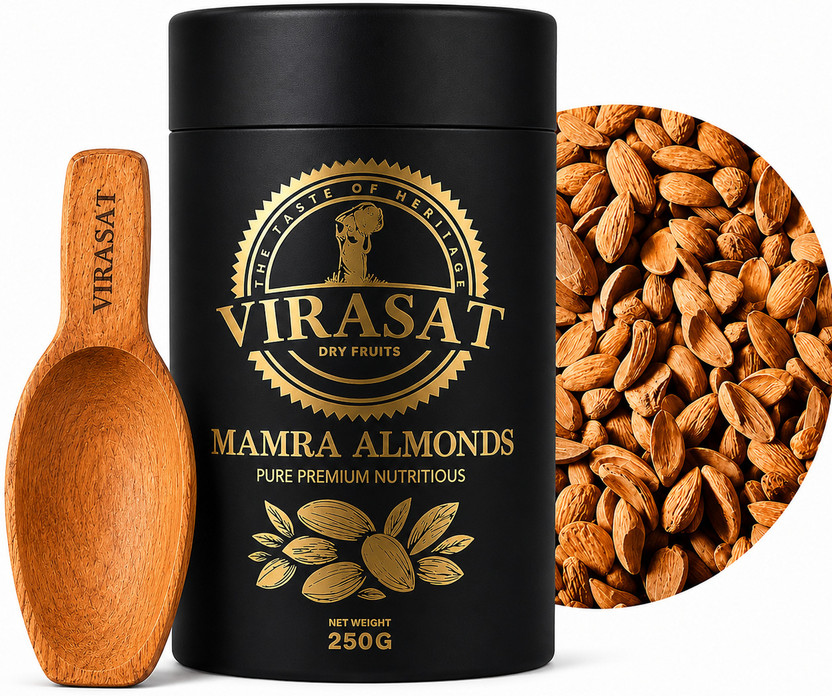 Virasat Virasat Premium Grade Mamra Badam | Authentic Luxury Dry Fruits Almonds(1 x 250 g) - Flipkart Deal