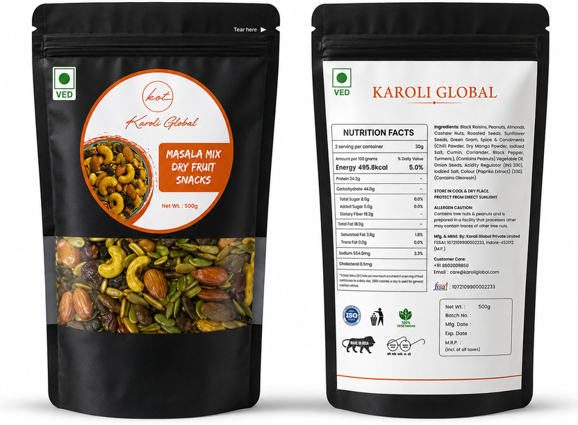 KGT KGT Karoli Global Royal Premium Masala Nut Fusion(1 x 500 g) - Flipkart Deal