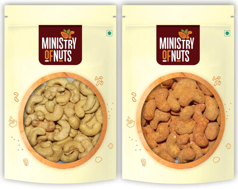 Ministry Of Nuts Pack of 2 Premium Dry Fruits Crazy Cashews Green ...