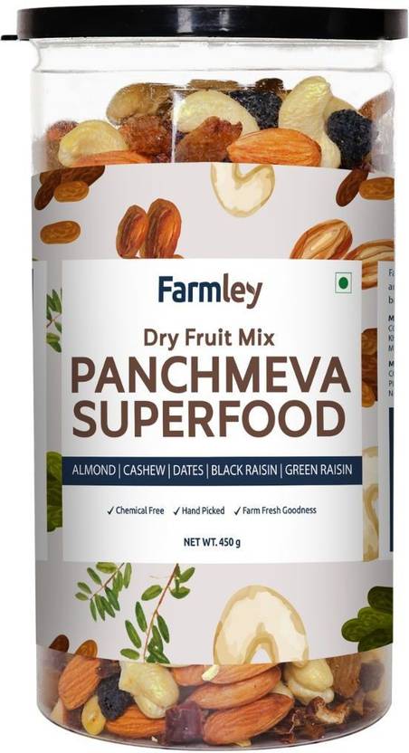 Farmley Dry Fruit Mix Panchmeva Superfood Assorted Nuts Price in India ...