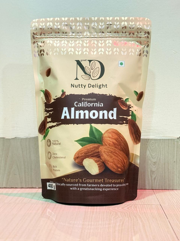 GOUD NUTTY DELIGHT : Nature’s Gourmet Treasures Nutty Delight Premium California Almonds | 100% Natural Badam Almonds(1 x 400 g)