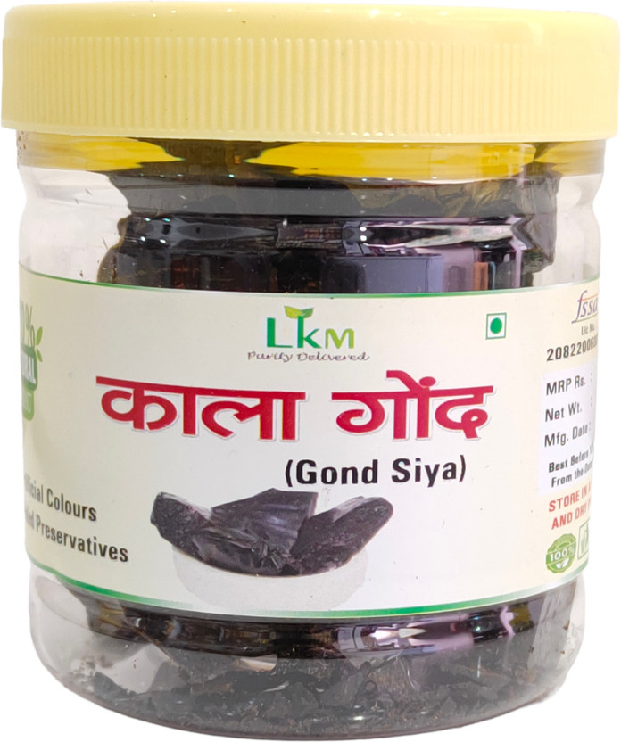LKM Black Gum | Kala Gond | Gond Siyah - 200 gm Dried Gum Dried Gum(1 x 200 g)