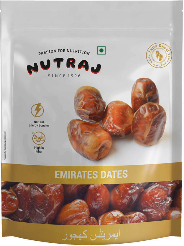 Nutraj Emirate Khalas Dates 500g, Khajoor, Khajur, Dry Fruits Dates(1 x 500 g)