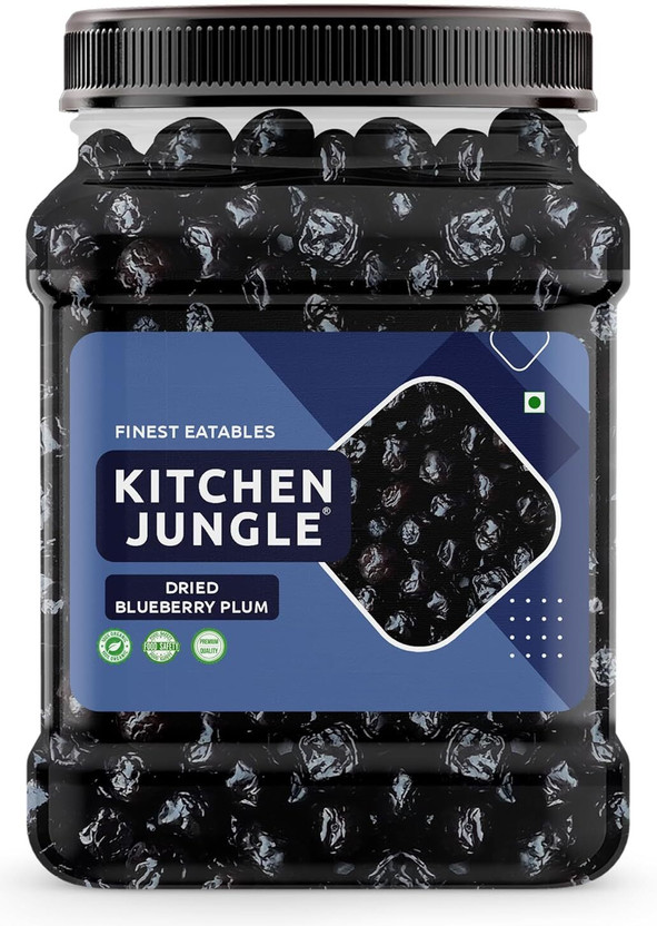 Kitchen Jungle Fresh Dried Blueberry 1Kg | Sweet and Delicious Blueberry(1 x 1 kg)