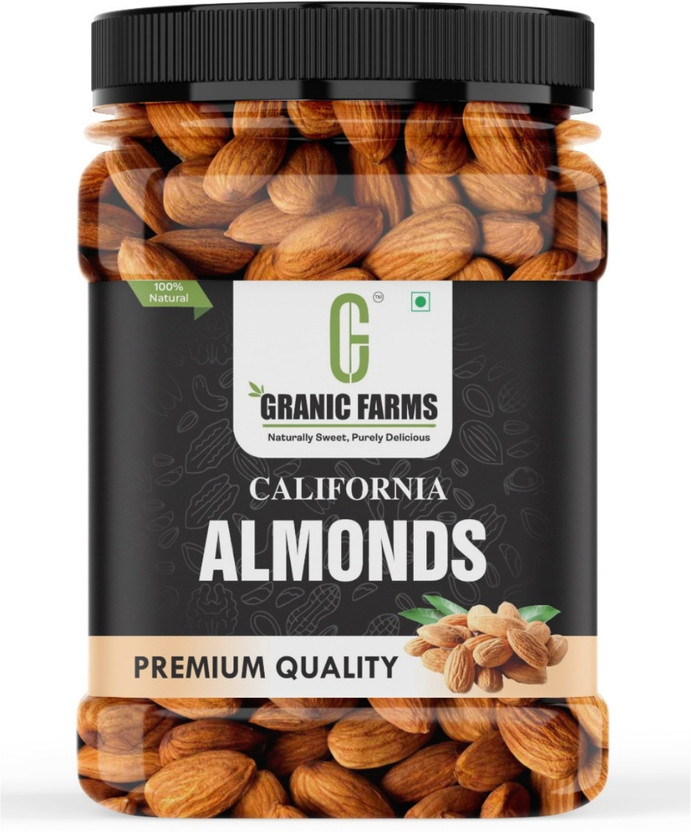 GRANIC FARMS Premium California Almonds | Badam Giri| Whole, Raw, Natural Badam || Almonds(1 x 500 g)