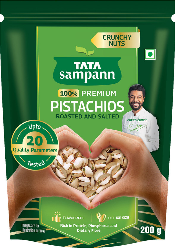 Tata Sampann Premium Roasted and Salted Pistachios(1 x 200 g)
