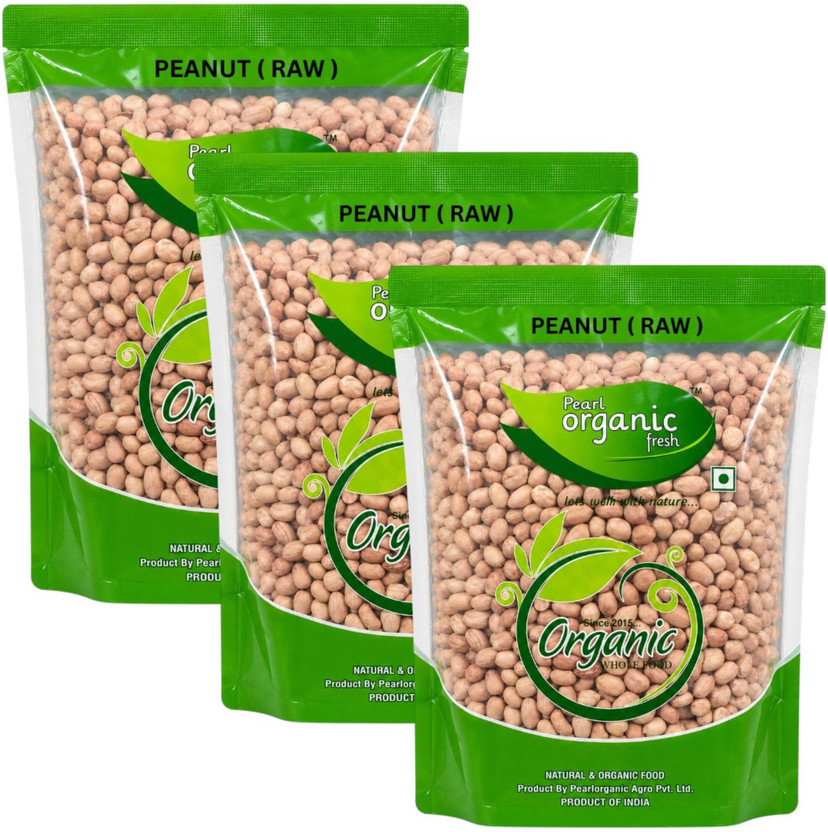 Pearl Organic Fresh Unpolished Raw Peanut(3000 g)