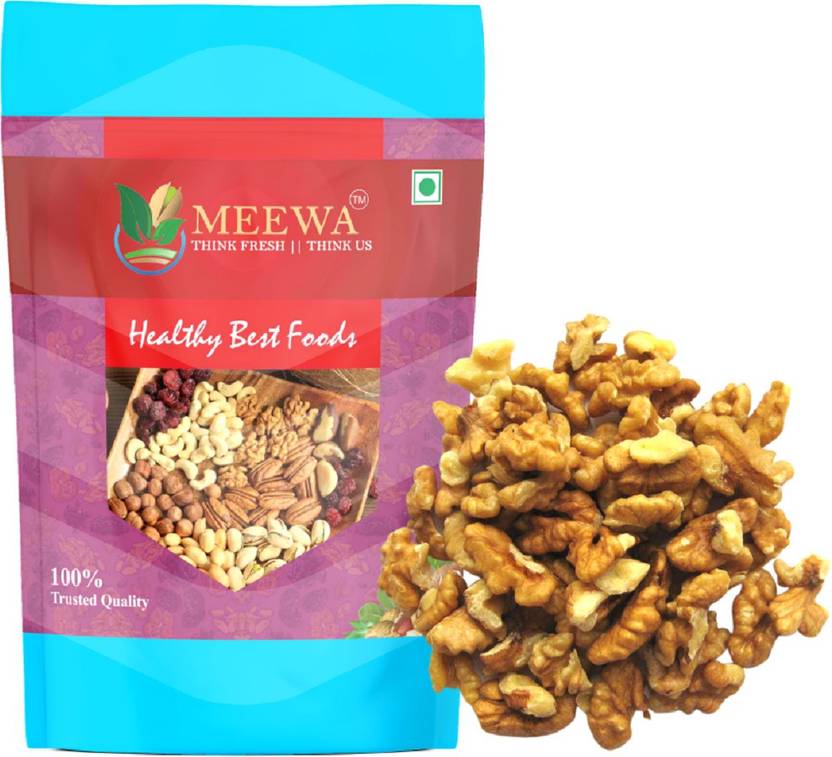 MEEWA 1 Kg Walnut Quarter Kashmir Akhrot Giri Walnuts Without Shell