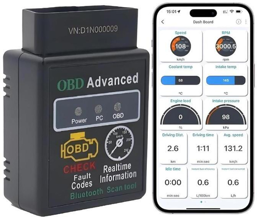 your own shop Compact Wireless OBDII Car Diagnostic Code Tool OBD2 ELM327 OBD Reader