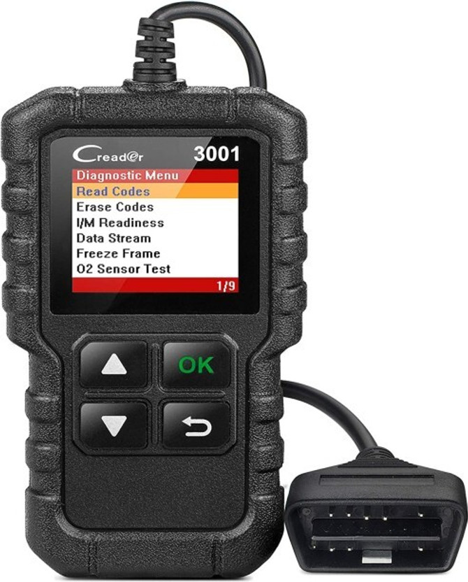 Elegadget CReader 3001 BS6 Bike Scanner - Reliable Diagnostic Device for Motorcycle Health OBD Reader