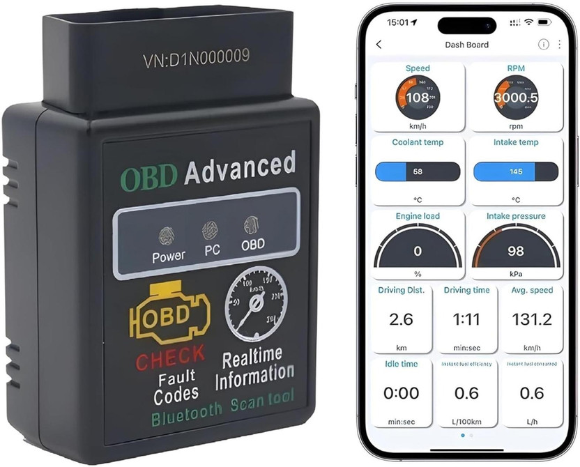 your own shop OBDII Car Diagnostic Device ELM327 Bluetooth Auto Fault Scanner OBD Reader