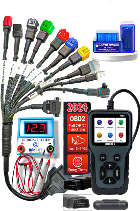 Danlite Tools Technician V311 OBD-II Scanner For Bs6 Bs7 Bikes OBD Reader