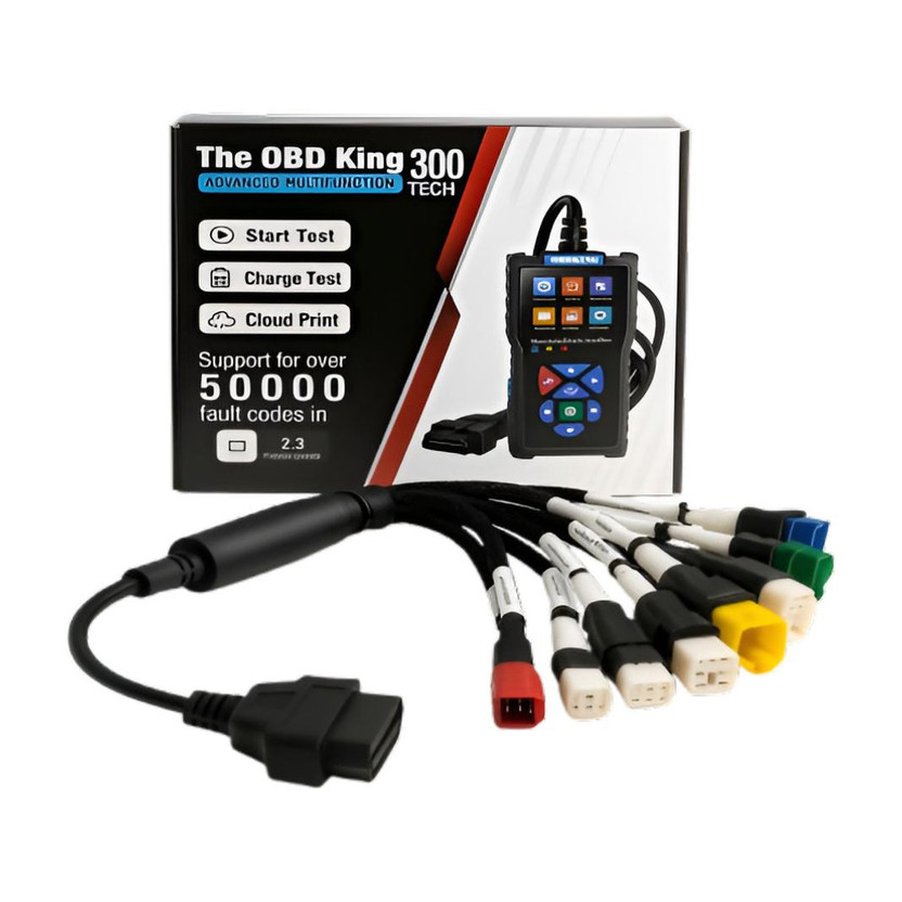 Obdking Obdking 300 TECH OBD Scanner for BS6 BS7 Bikes with 11 Cord Diagnostic Cable OBD Interface - Flipkart Deal