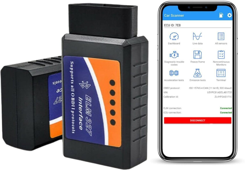 SSUCA ELM327 Bluetooth OBD2 Code Scanner Car Diagnostic Tool, Wireless OBDII Adapter OBD Reader