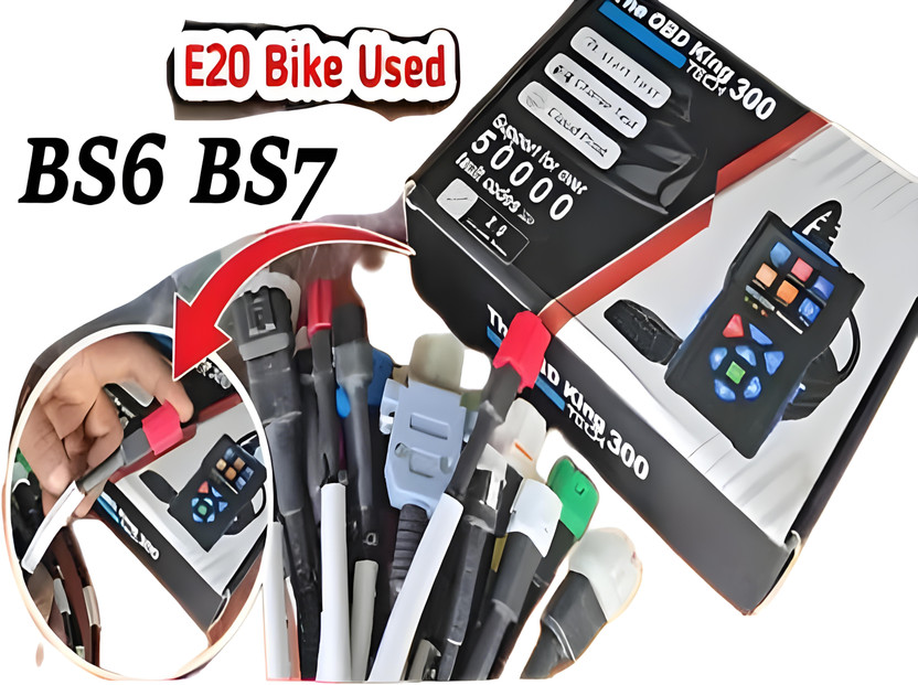 Obdking 300 TECH SERIES OBD Scanner for BS6 BS7 Bikes with 11 Cord Diagnostic Cable OBD Interface