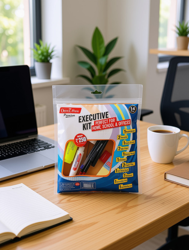 ZERANO ENTERPRISES SONI OFFICEMATE Executive Stationery Kit | 14 Office & School Essentials  Office Set(Multicolor)