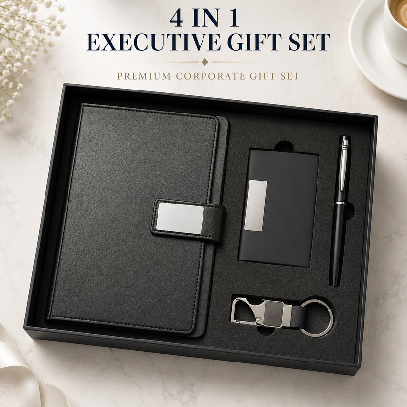 Swagssmiths 4 In 1 Exclusive Set  Office Set(Black)