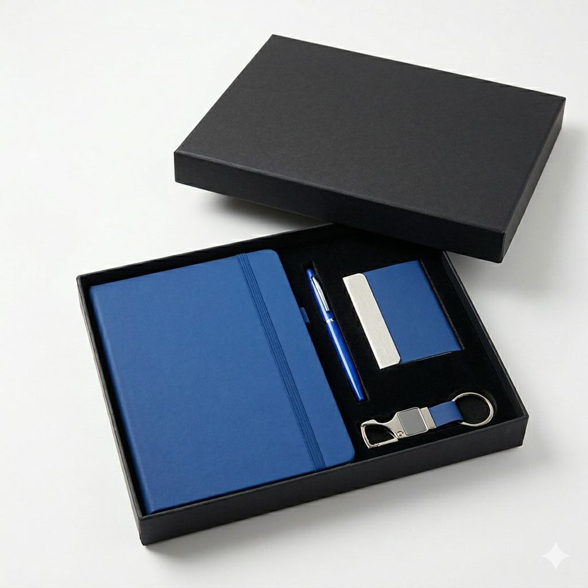 Dixe Professional 4-Piece Business Gift Set  Office Set(Blue)