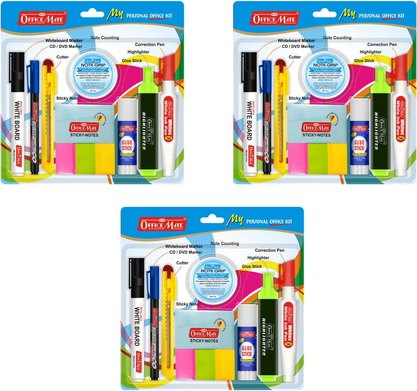 Soni Officemate Personal Office Kit in Blister Packing  Office Set(Multicolor)