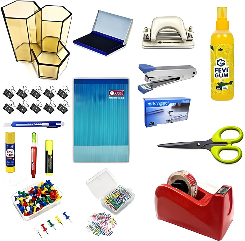 JMBW JMBW INTERNATIONAL All in One 16 Items Stationery Combo for Office, Home and School use  Office Set(Multicolor) - Flipkart Deal