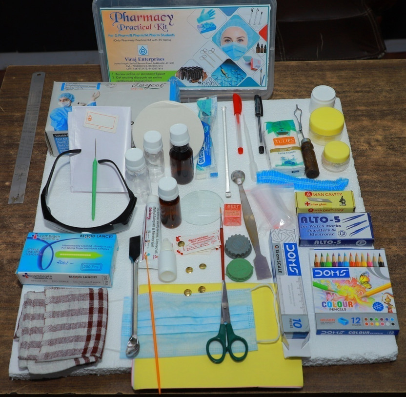 viraj viraj enterprises Pharmacy Practical Kit  Office Set(White Box) - Flipkart Deal